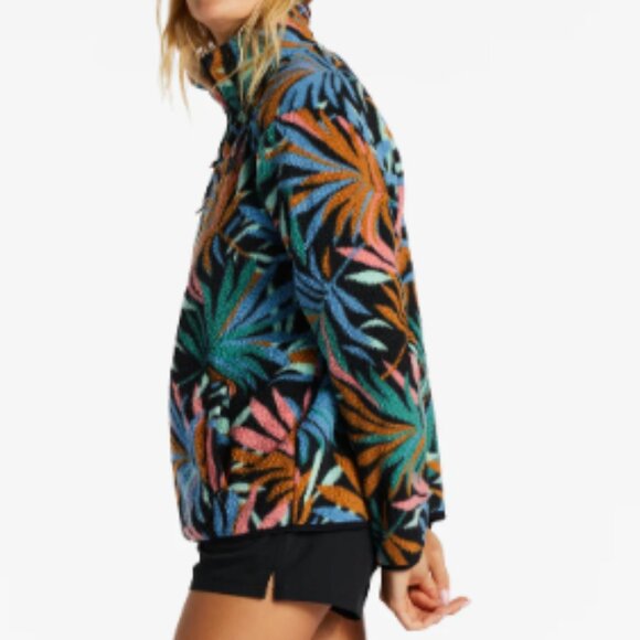 NWT New Billabong Women's A/Div Boundary Mock 3 Half-Zip Pullover Sweatshirt S 8 - Picture 3 of 8